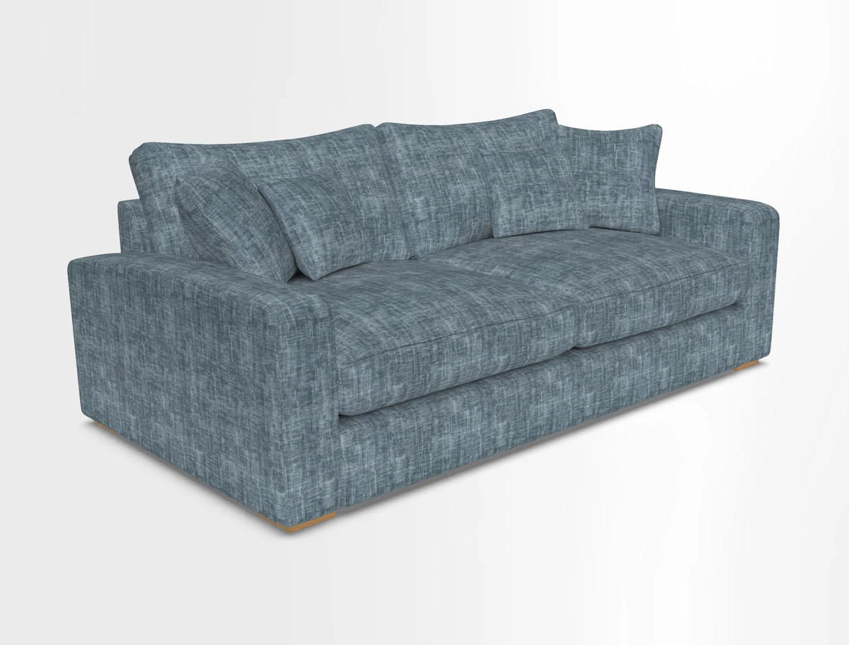 Stockbridge 3 Seater Sofa in Warwick Graf Slate