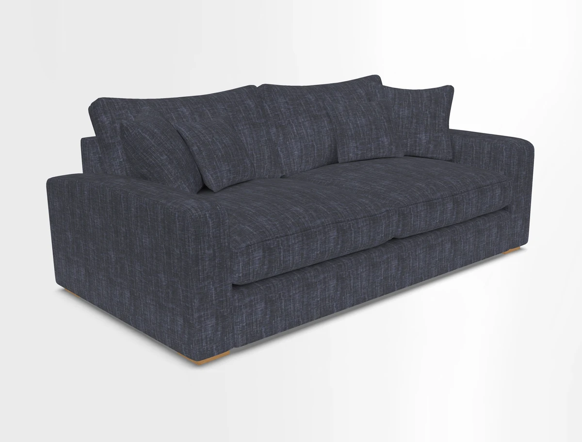 Stockbridge 3 Seater Sofa in Warwick Graf Slate