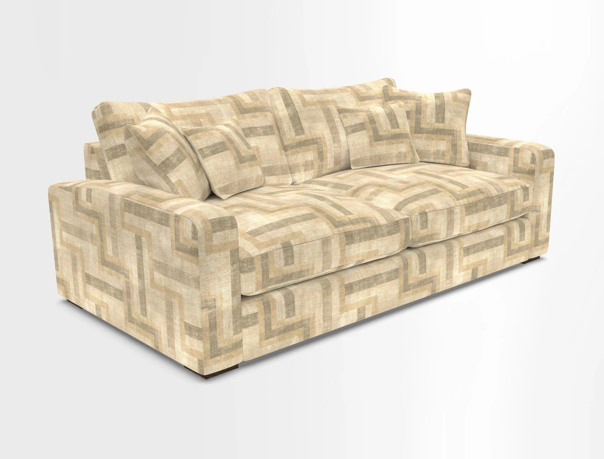 Stockbridge 3 Seater Sofa in Warwick Graf Slate