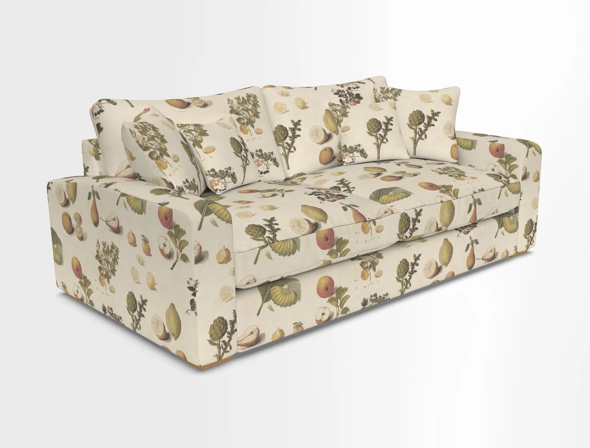 Stockbridge 3 Seater Sofa in Warwick Graf Slate