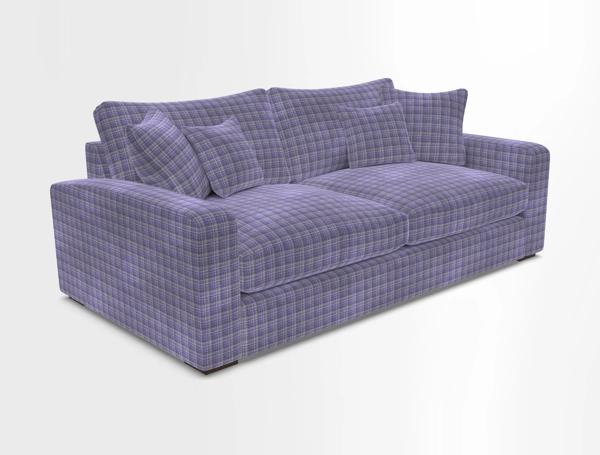 Stockbridge 3 Seater Sofa in Warwick Graf Slate
