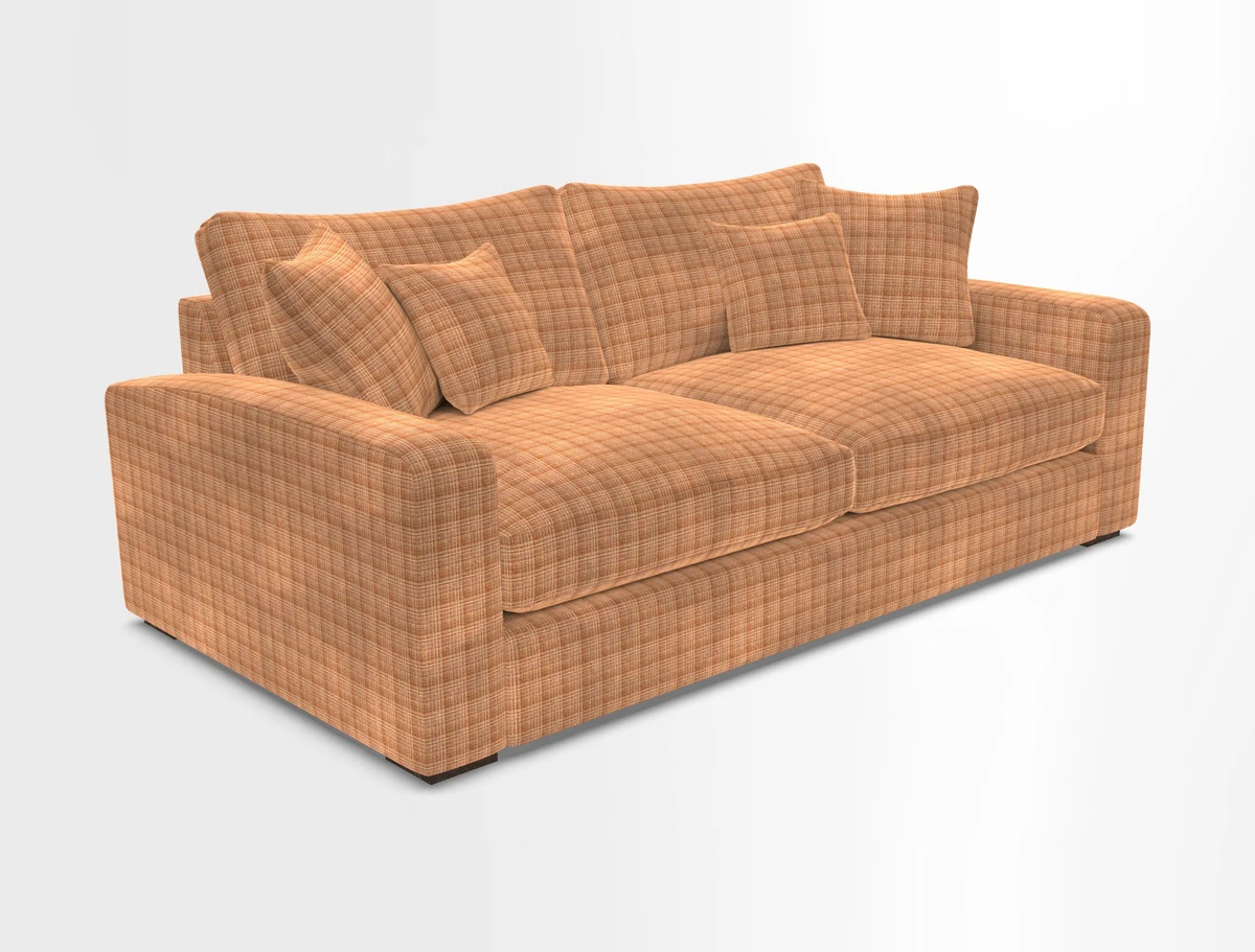 Stockbridge 3 Seater Sofa in Warwick Graf Slate