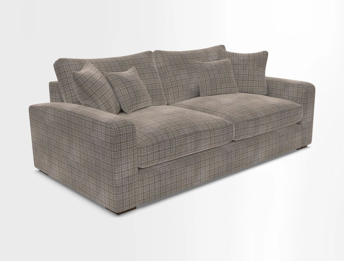 Stockbridge 3 Seater Sofa in Warwick Graf Slate