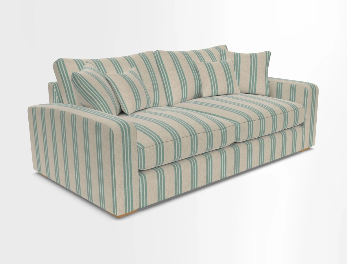 Stockbridge 3 Seater Sofa in Warwick Graf Slate