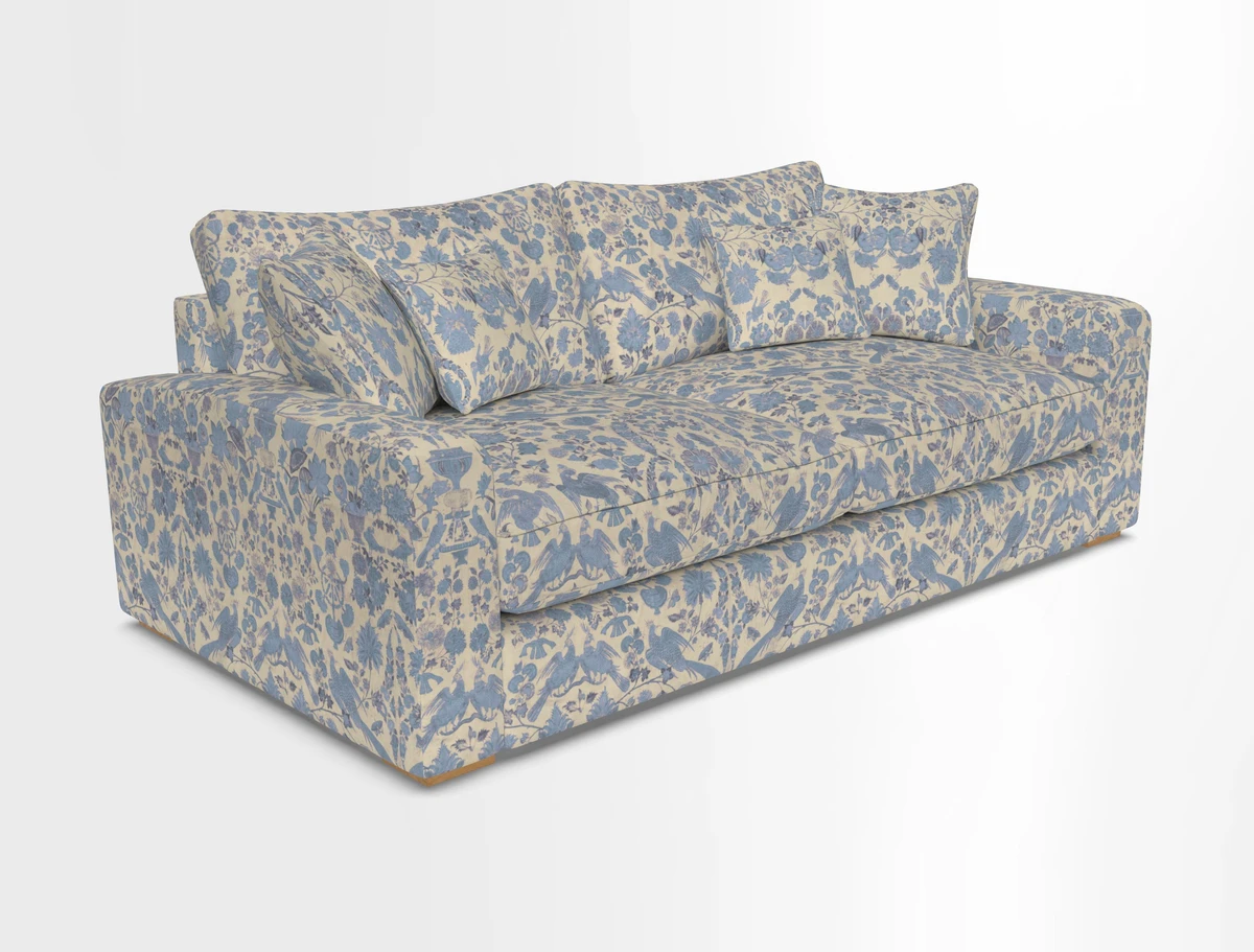 Stockbridge 3 Seater Sofa in Warwick Graf Slate