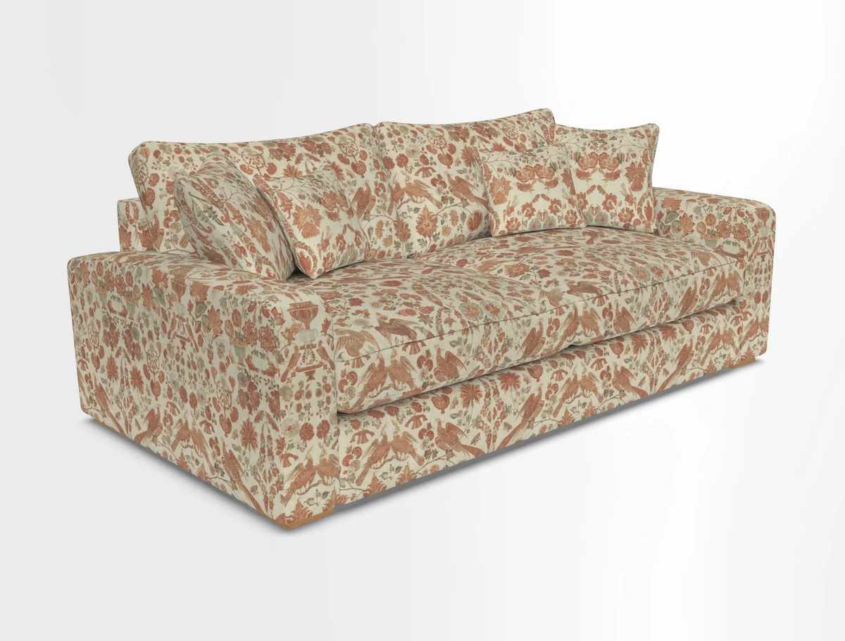 Stockbridge 3 Seater Sofa in Warwick Graf Slate