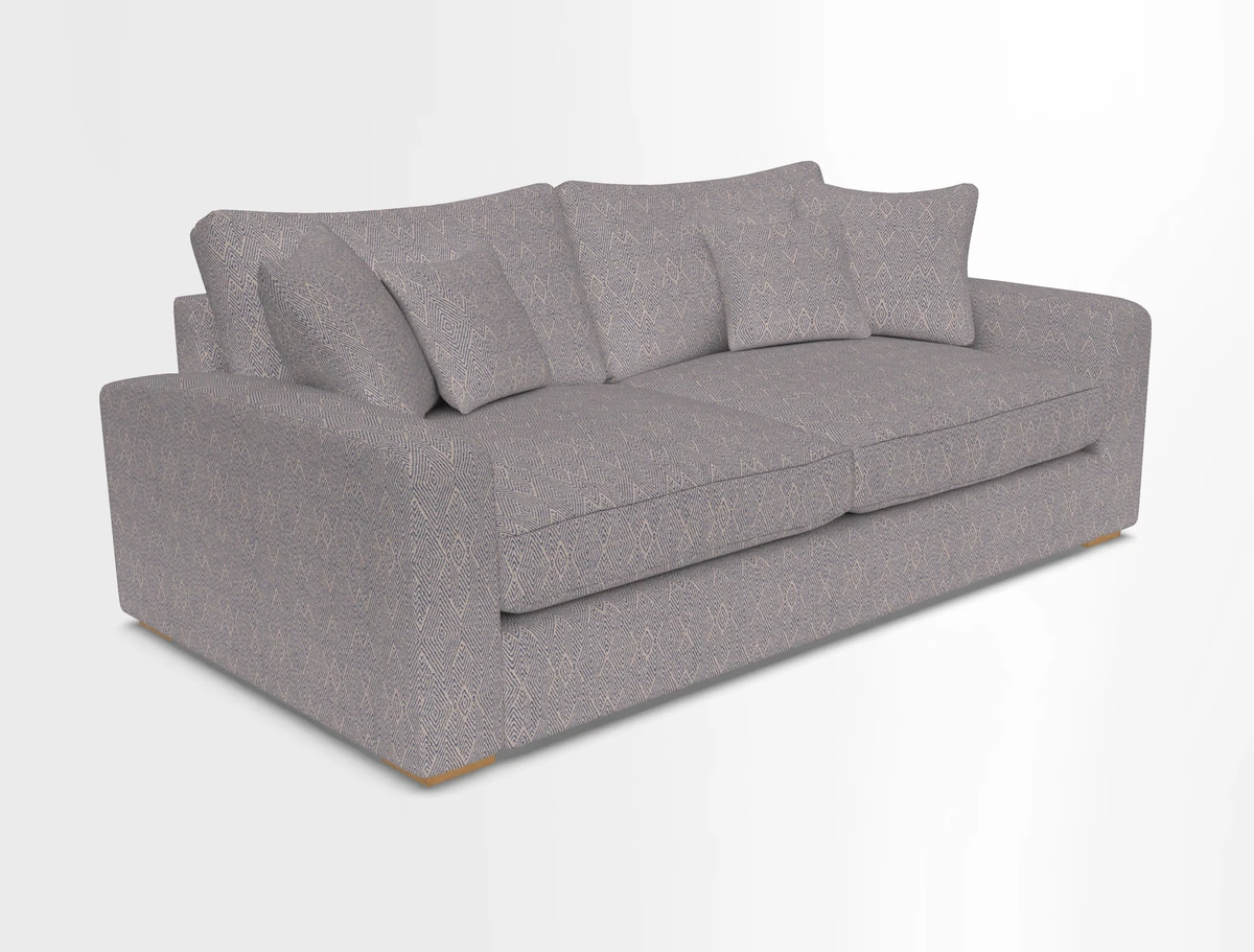 Stockbridge 3 Seater Sofa in Warwick Graf Slate