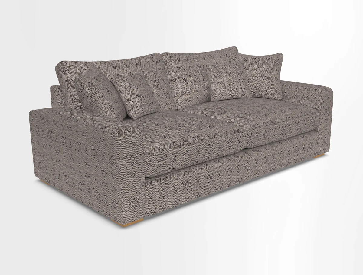 Stockbridge 3 Seater Sofa in Warwick Graf Slate