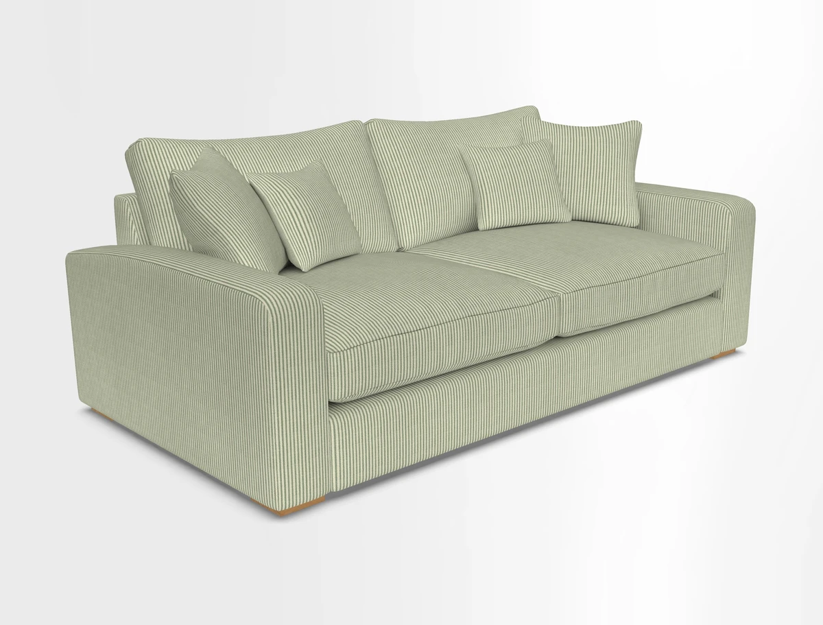 Stockbridge 3 Seater Sofa in Warwick Graf Slate
