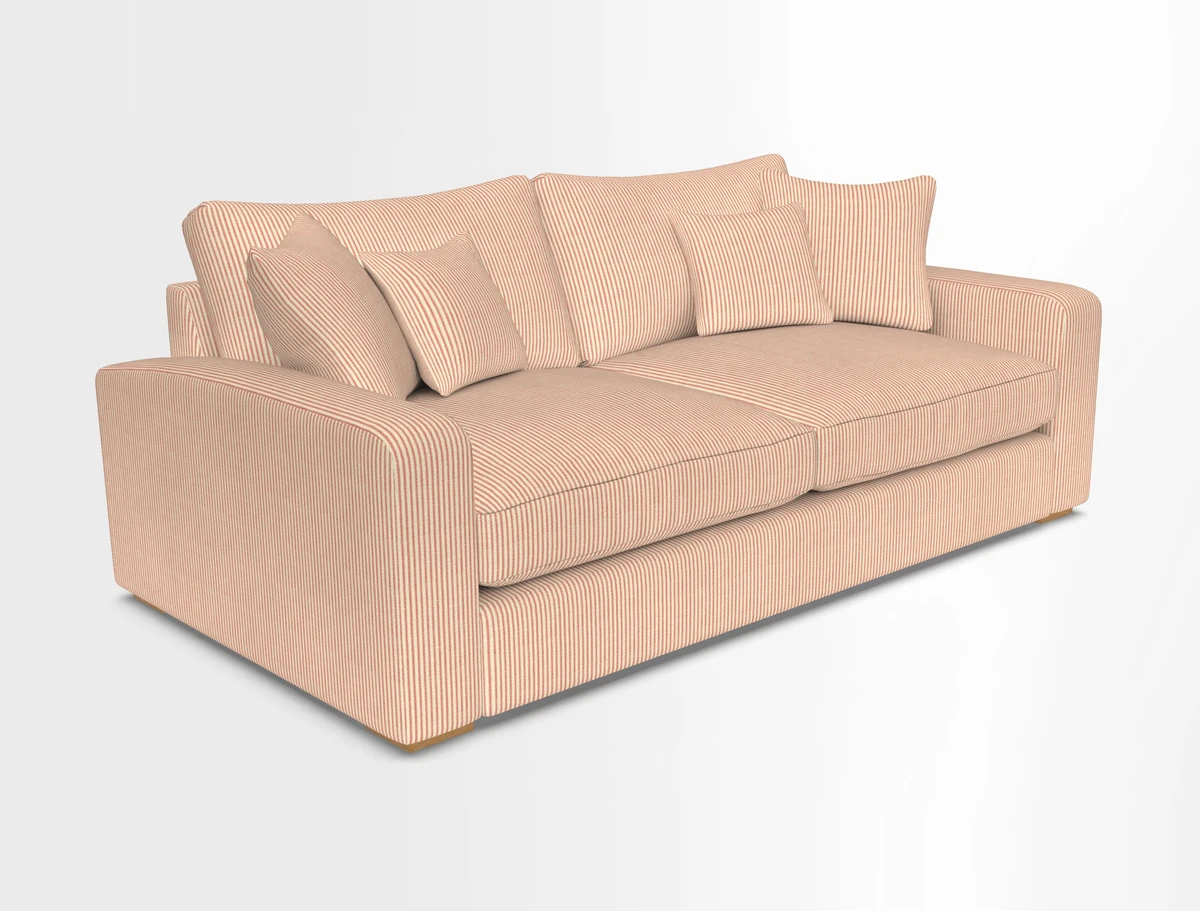 Stockbridge 3 Seater Sofa in Warwick Graf Slate