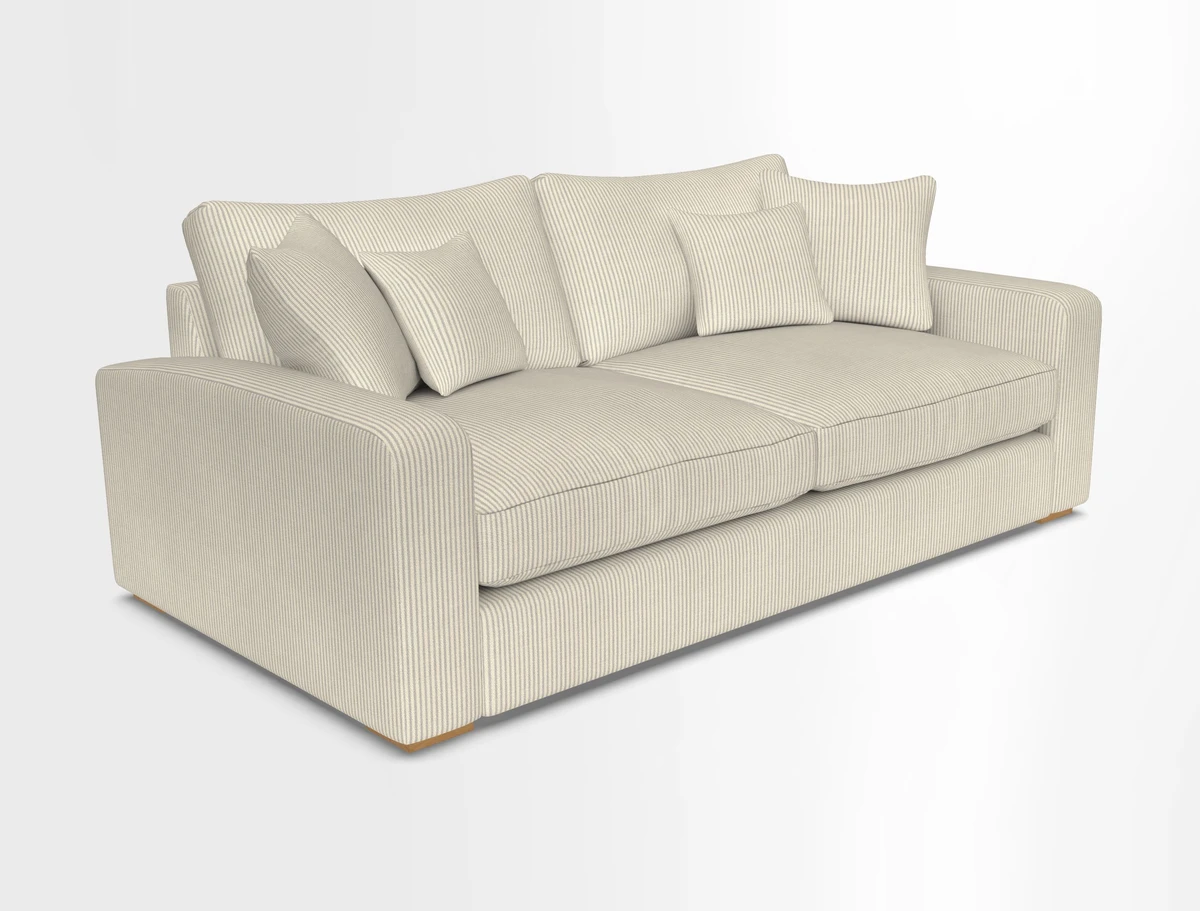 Stockbridge 3 Seater Sofa in Warwick Graf Slate