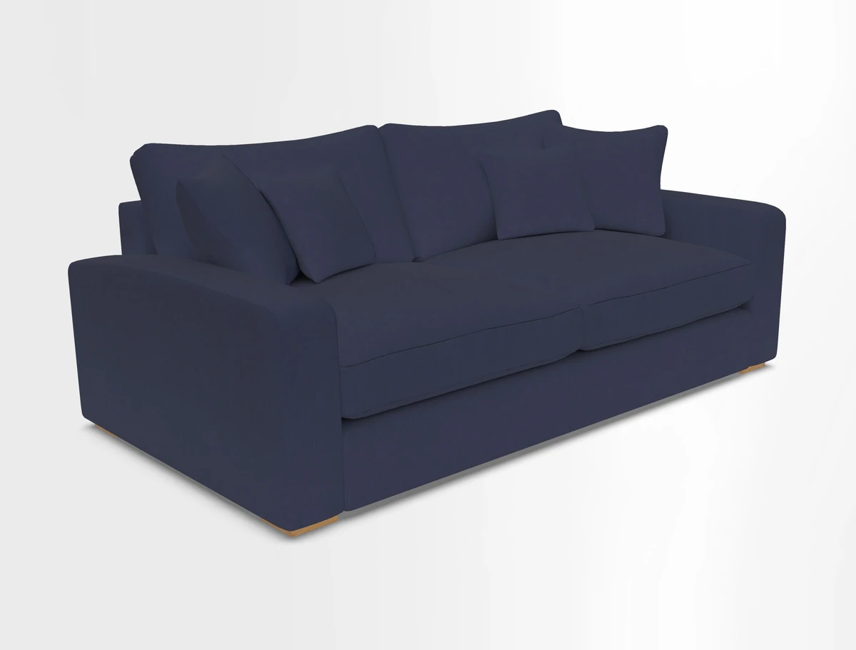 Stockbridge 3 Seater Sofa in Warwick Graf Slate
