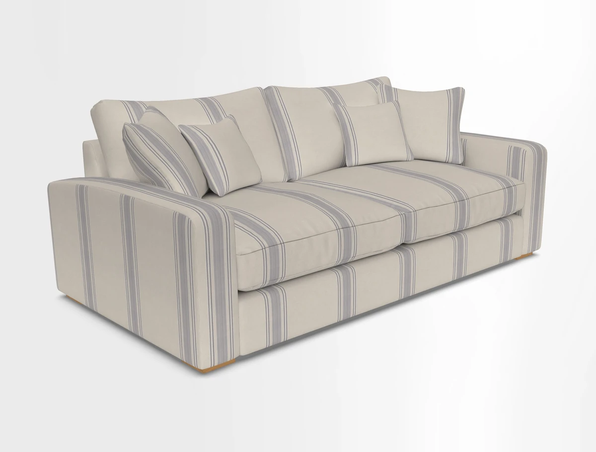 Stockbridge 3 Seater Sofa in Warwick Graf Slate