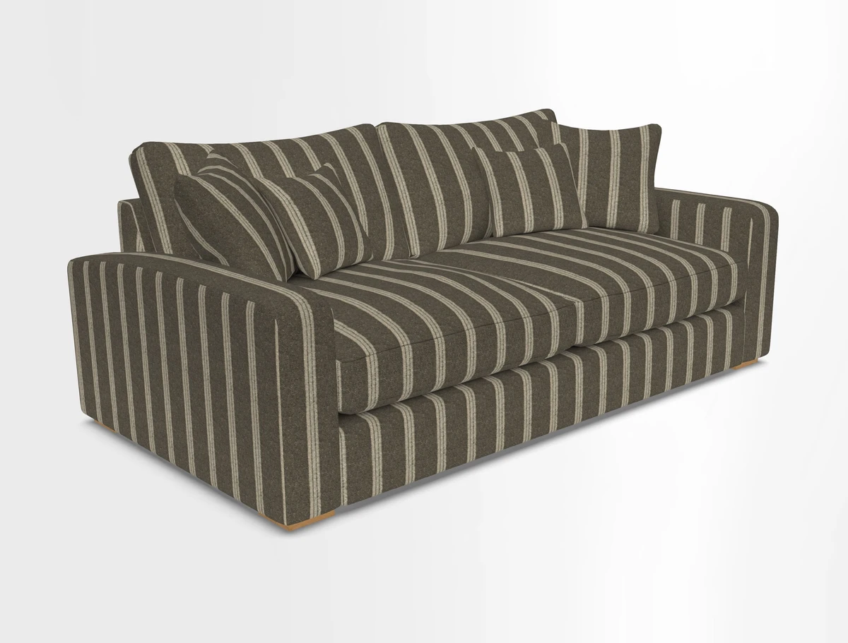 Stockbridge 3 Seater Sofa in Warwick Graf Slate