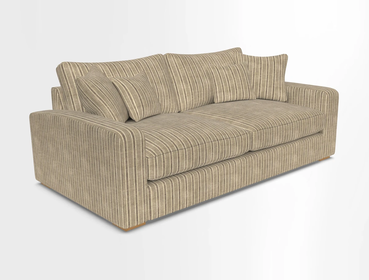 Stockbridge 3 Seater Sofa in Warwick Graf Slate