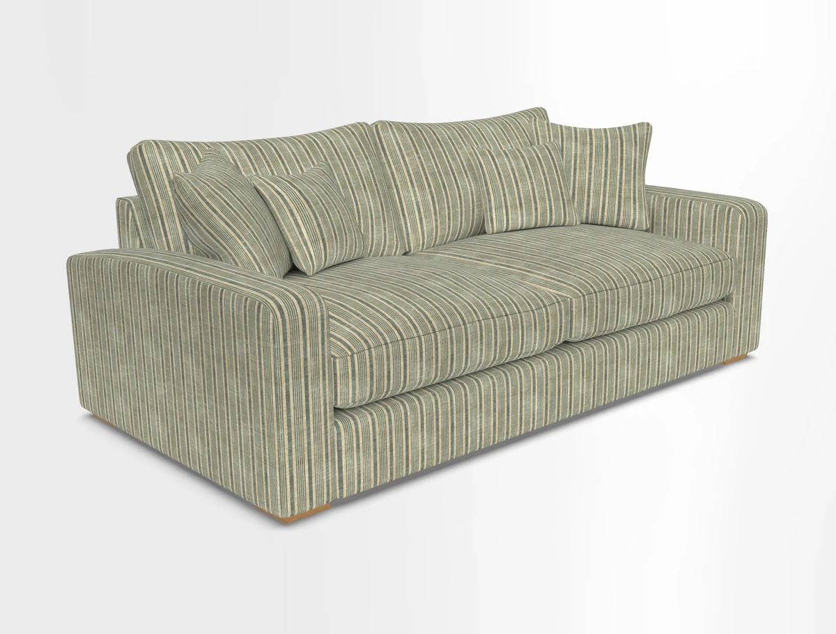Stockbridge 3 Seater Sofa in Warwick Graf Slate