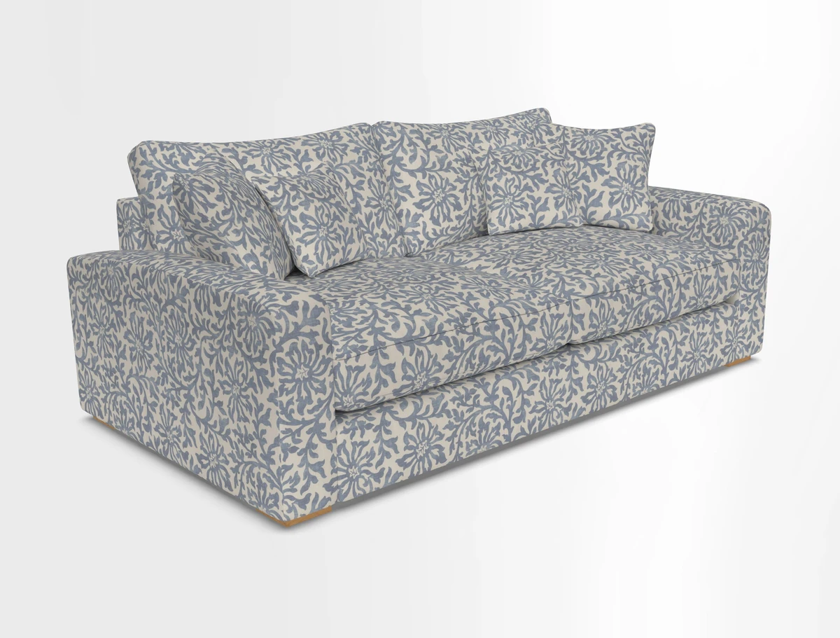 Stockbridge 3 Seater Sofa in Warwick Graf Slate