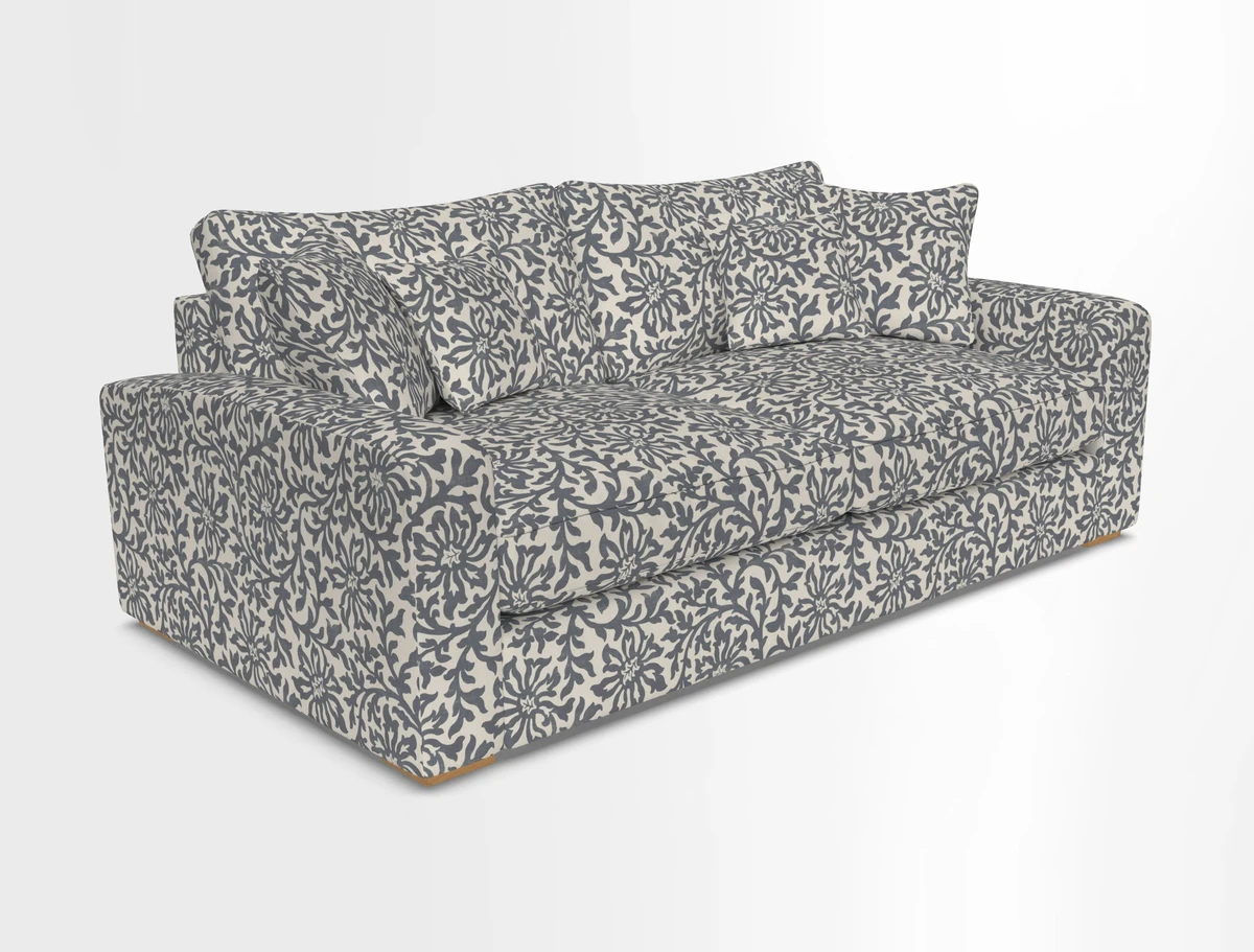 Stockbridge 3 Seater Sofa in Warwick Graf Slate