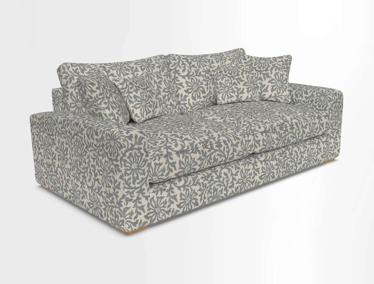Stockbridge 3 Seater Sofa in Warwick Graf Slate