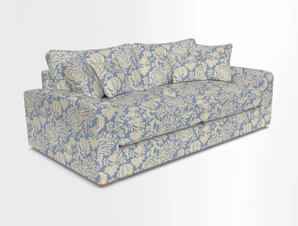 Stockbridge 3 Seater Sofa in Warwick Graf Slate