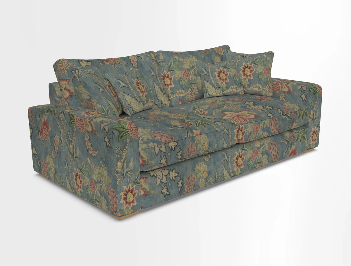 Stockbridge 3 Seater Sofa in Warwick Graf Slate