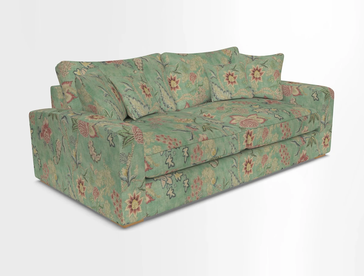 Stockbridge 3 Seater Sofa in Warwick Graf Slate
