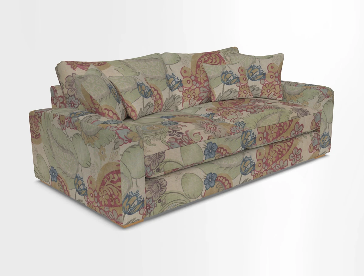 Stockbridge 3 Seater Sofa in Warwick Graf Slate