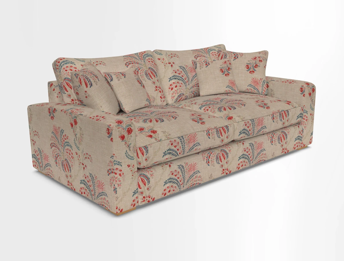 Stockbridge 3 Seater Sofa in Warwick Graf Slate