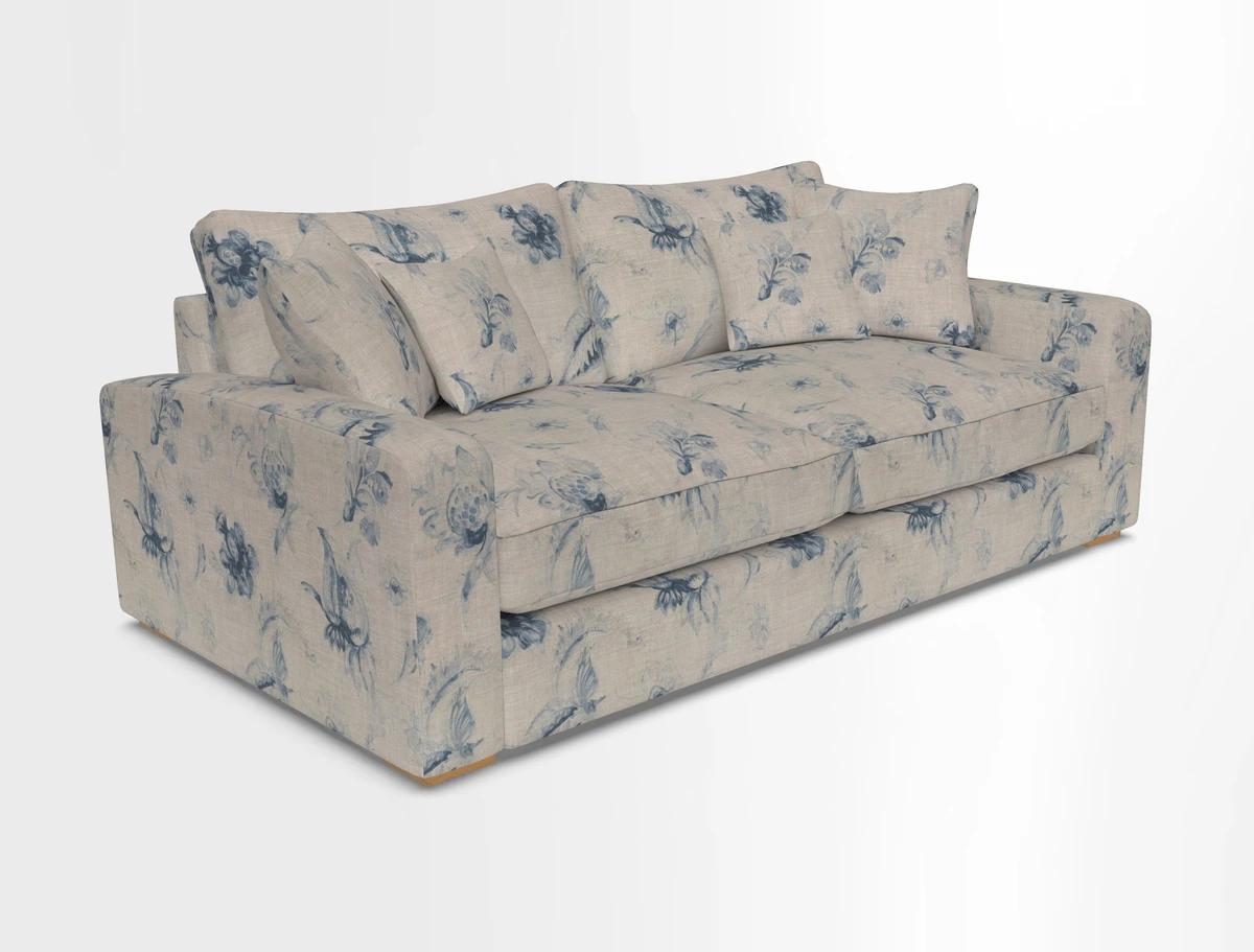 Stockbridge 3 Seater Sofa in Warwick Graf Slate