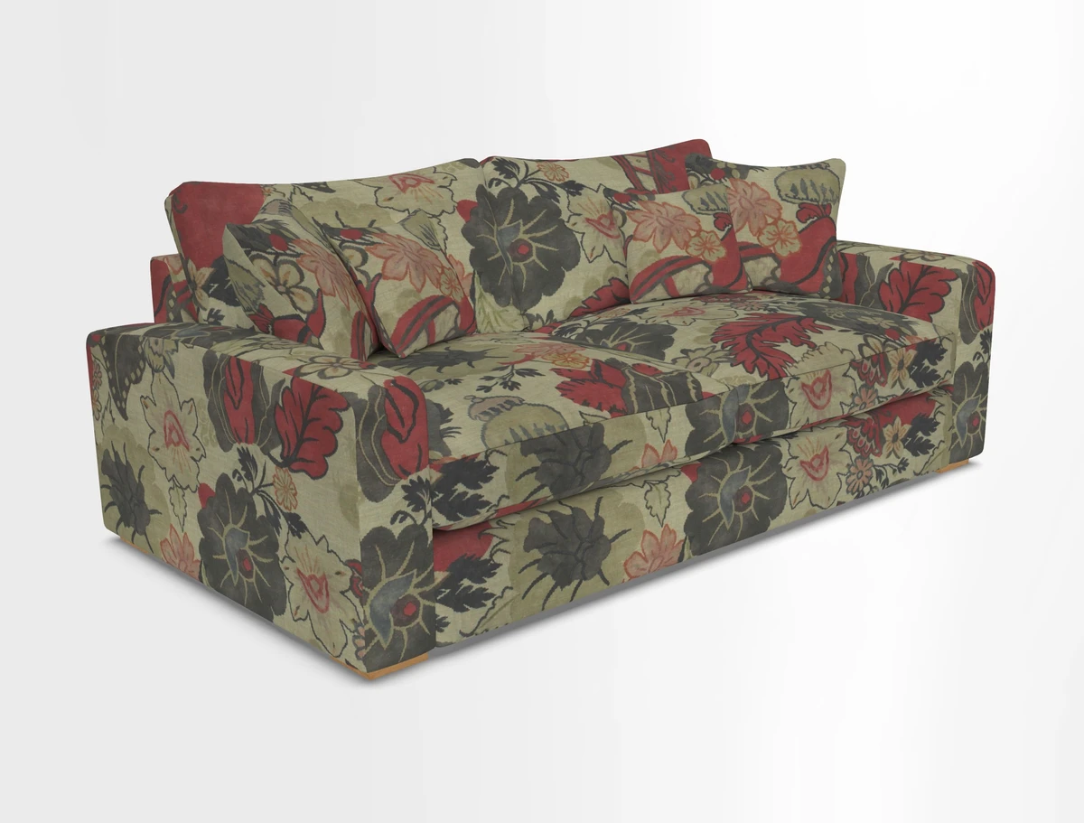 Stockbridge 3 Seater Sofa in Warwick Graf Slate
