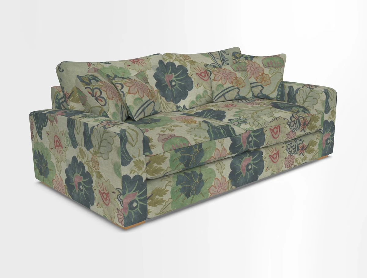 Stockbridge 3 Seater Sofa in Warwick Graf Slate