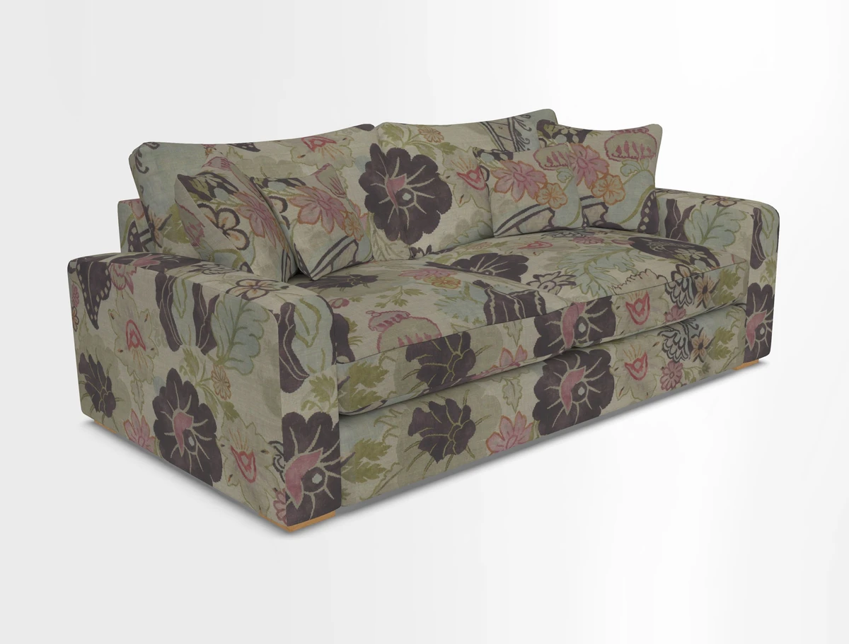 Stockbridge 3 Seater Sofa in Warwick Graf Slate