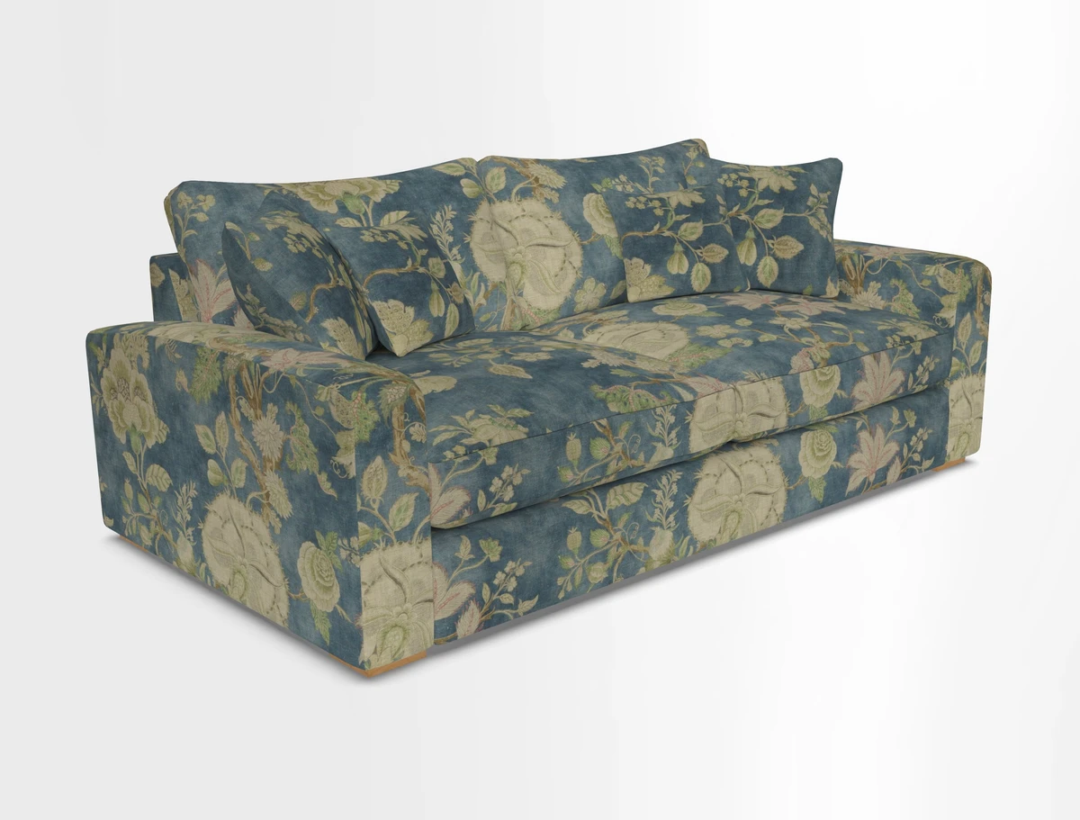 Stockbridge 3 Seater Sofa in Warwick Graf Slate
