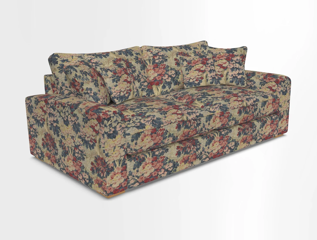 Stockbridge 3 Seater Sofa in Warwick Graf Slate