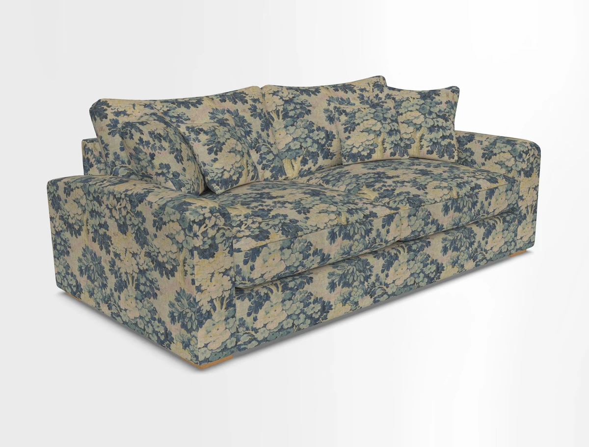 Stockbridge 3 Seater Sofa in Warwick Graf Slate