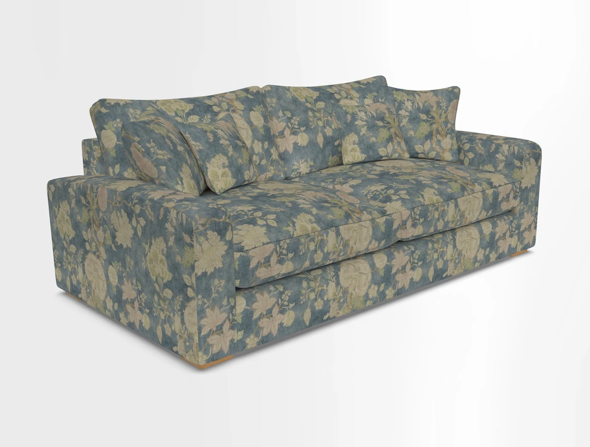 Stockbridge 3 Seater Sofa in Warwick Graf Slate