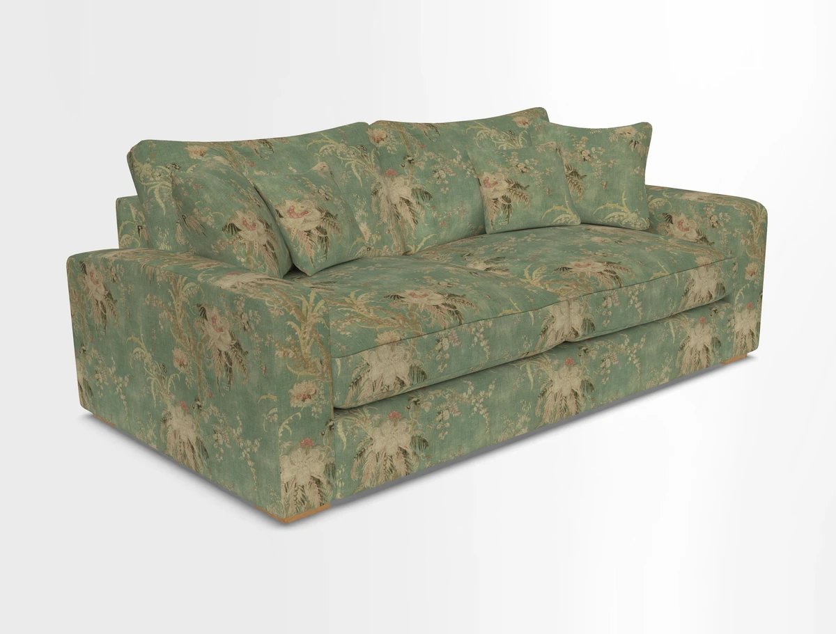 Stockbridge 3 Seater Sofa in Warwick Graf Slate