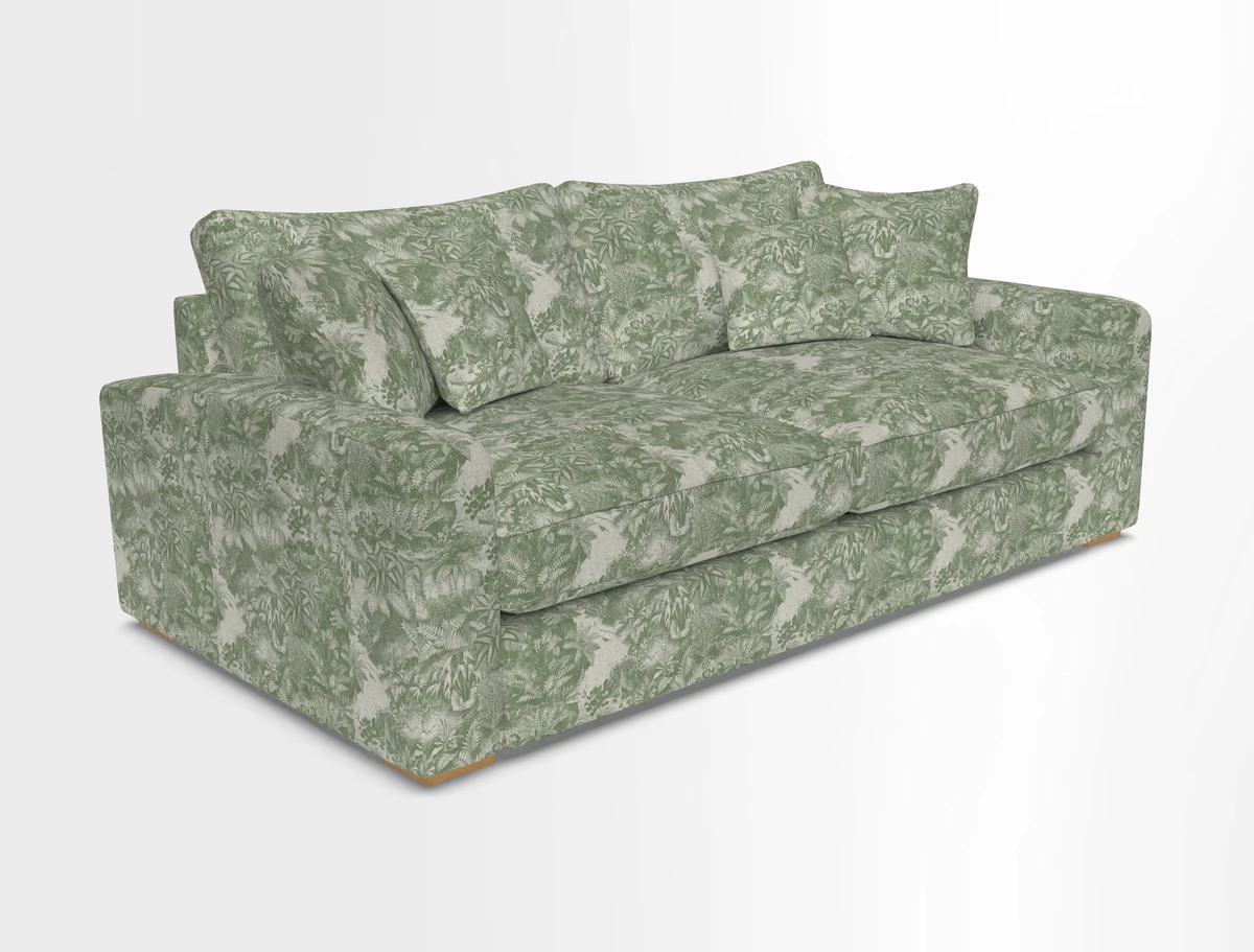 Stockbridge 3 Seater Sofa in Warwick Graf Slate