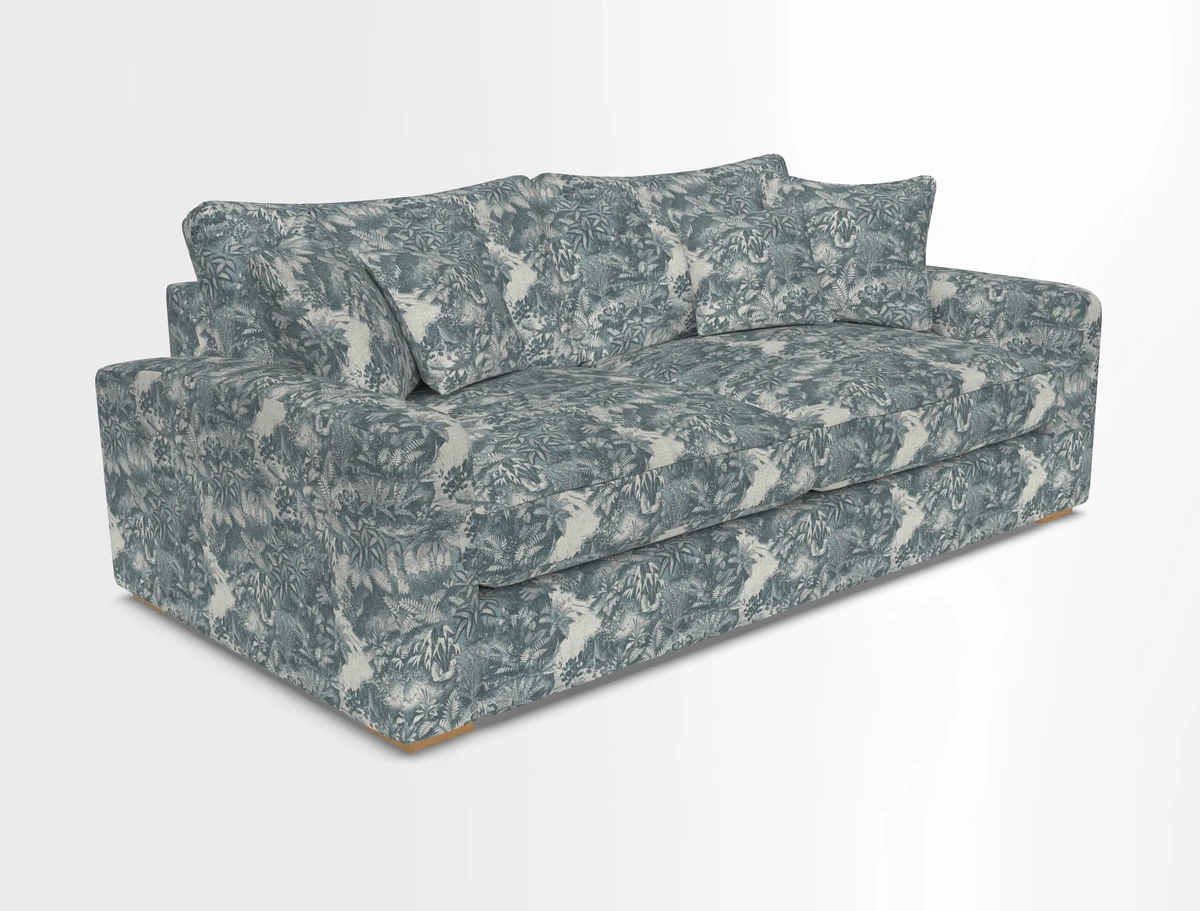 Stockbridge 3 Seater Sofa in Warwick Graf Slate