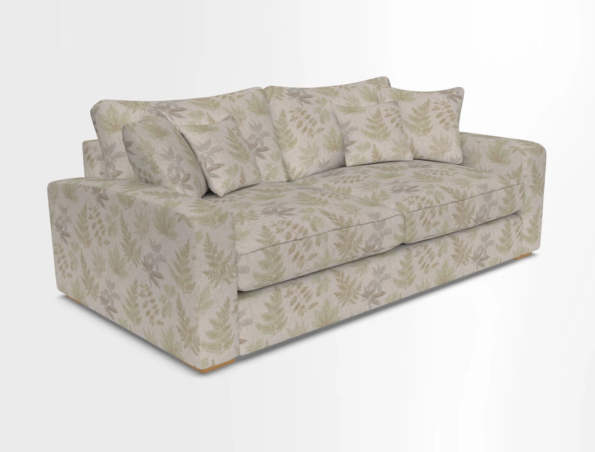 Stockbridge 3 Seater Sofa in Warwick Graf Slate