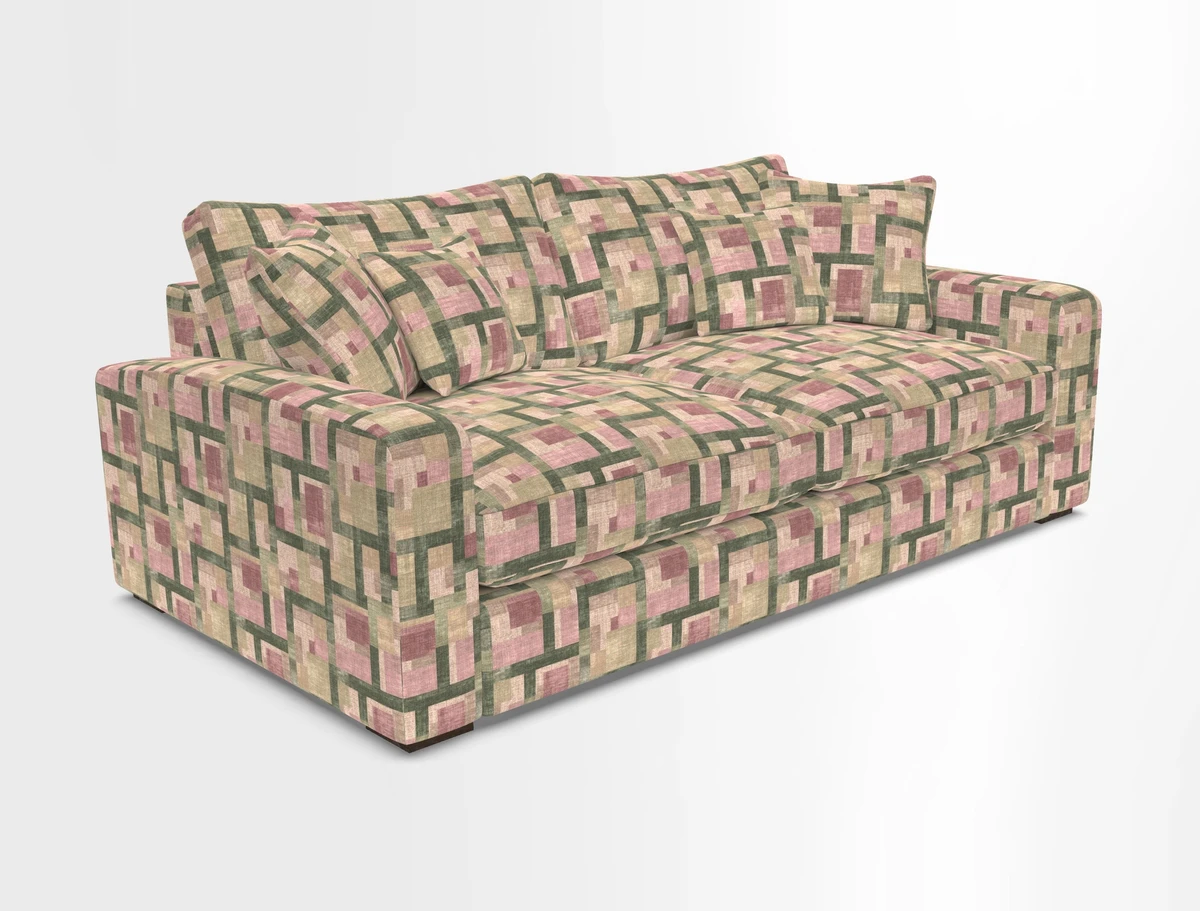 Stockbridge 3 Seater Sofa in Warwick Graf Slate