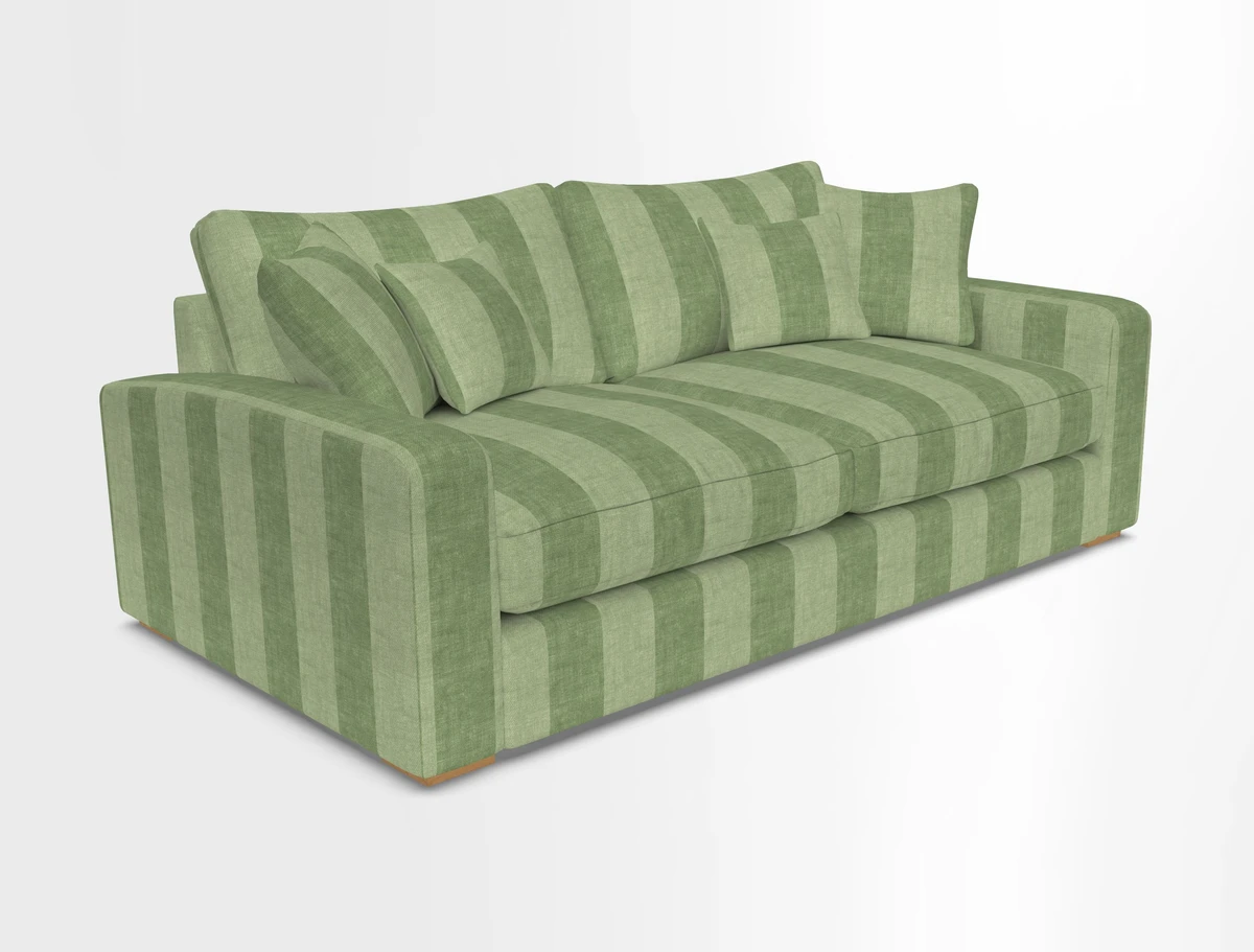 Stockbridge 3 Seater Sofa in Warwick Graf Slate