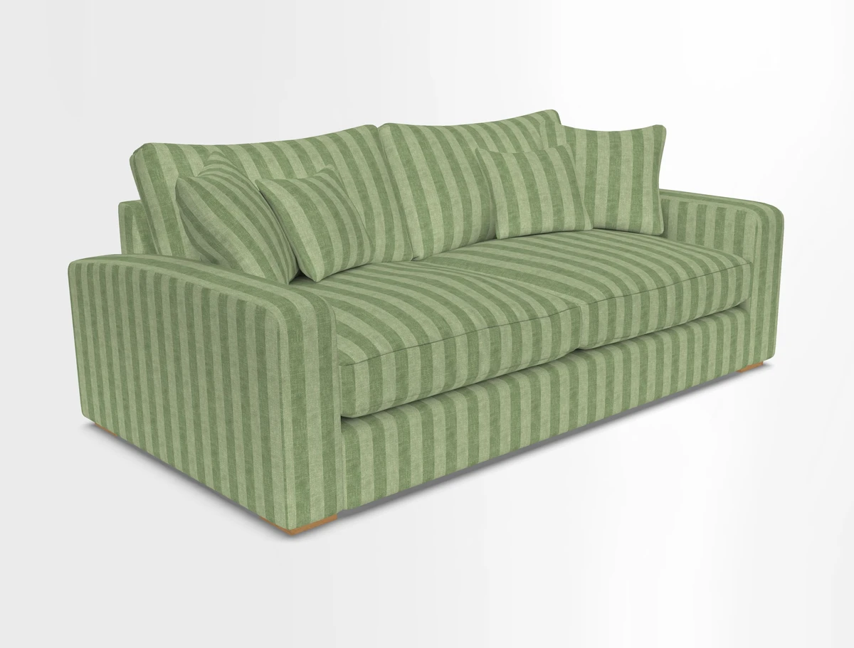 Stockbridge 3 Seater Sofa in Warwick Graf Slate