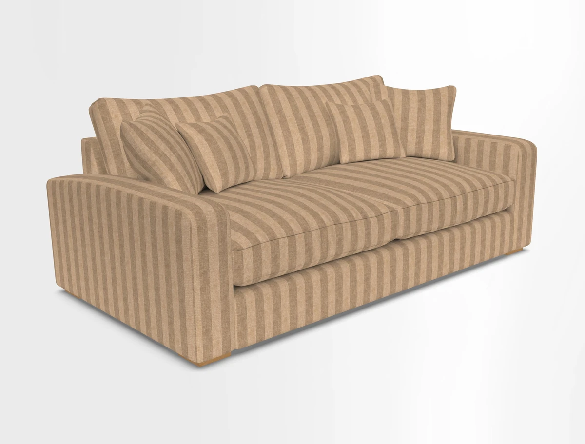 Stockbridge 3 Seater Sofa in Warwick Graf Slate