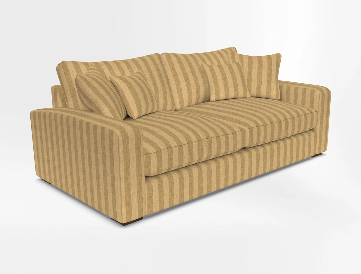 Stockbridge 3 Seater Sofa in Warwick Graf Slate