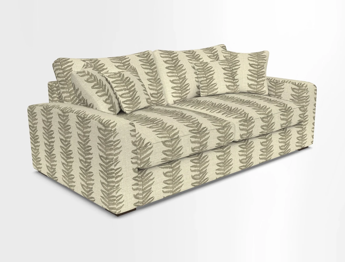 Stockbridge 3 Seater Sofa in Warwick Graf Slate