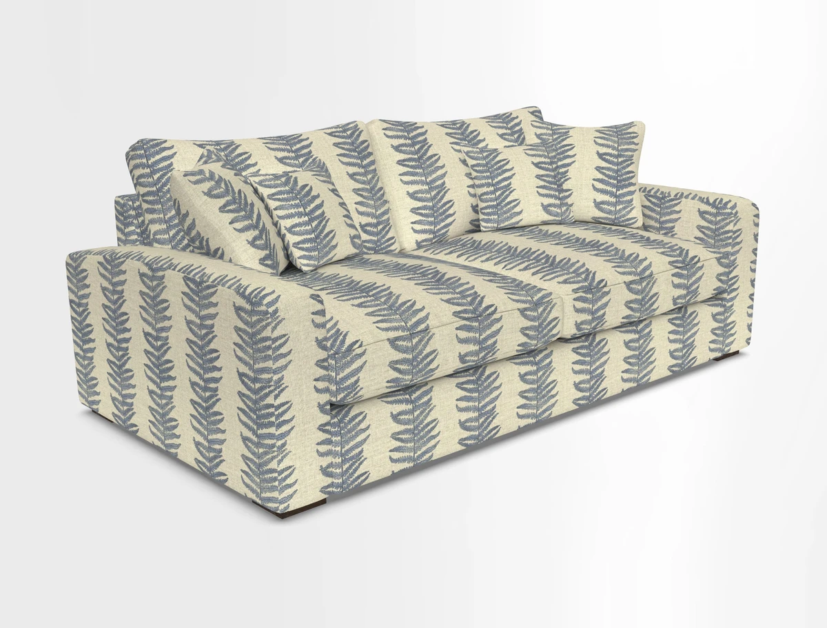 Stockbridge 3 Seater Sofa in Warwick Graf Slate