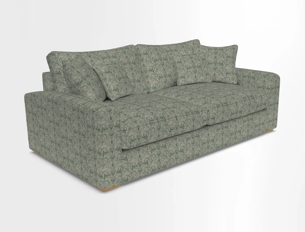 Stockbridge 3 Seater Sofa in Warwick Graf Slate