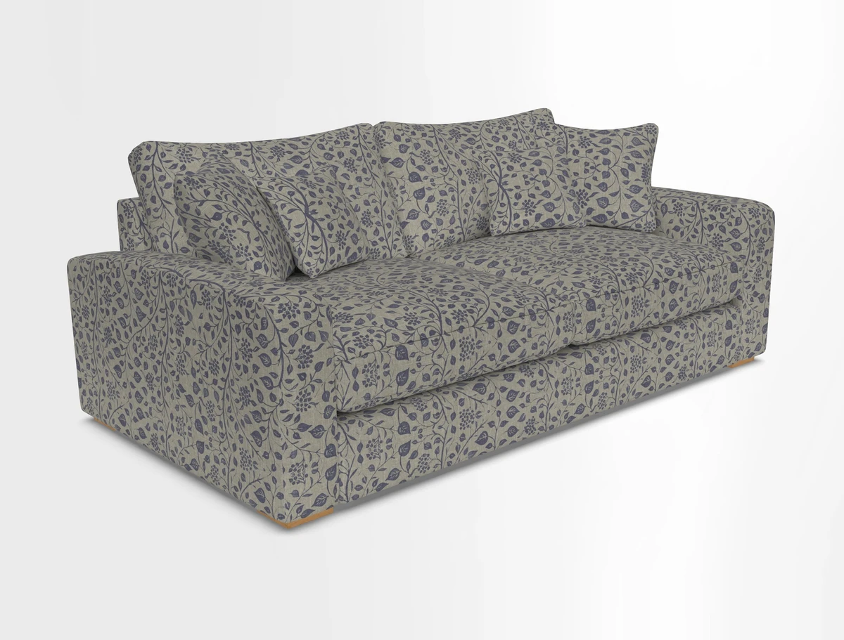 Stockbridge 3 Seater Sofa in Warwick Graf Slate