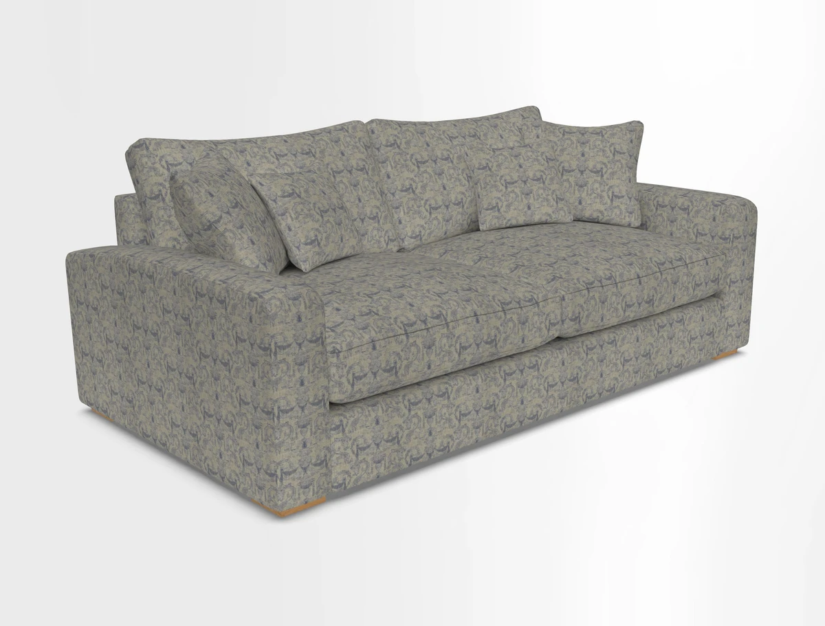 Stockbridge 3 Seater Sofa in Warwick Graf Slate